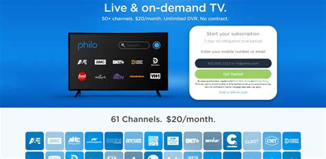 philo tv account page.